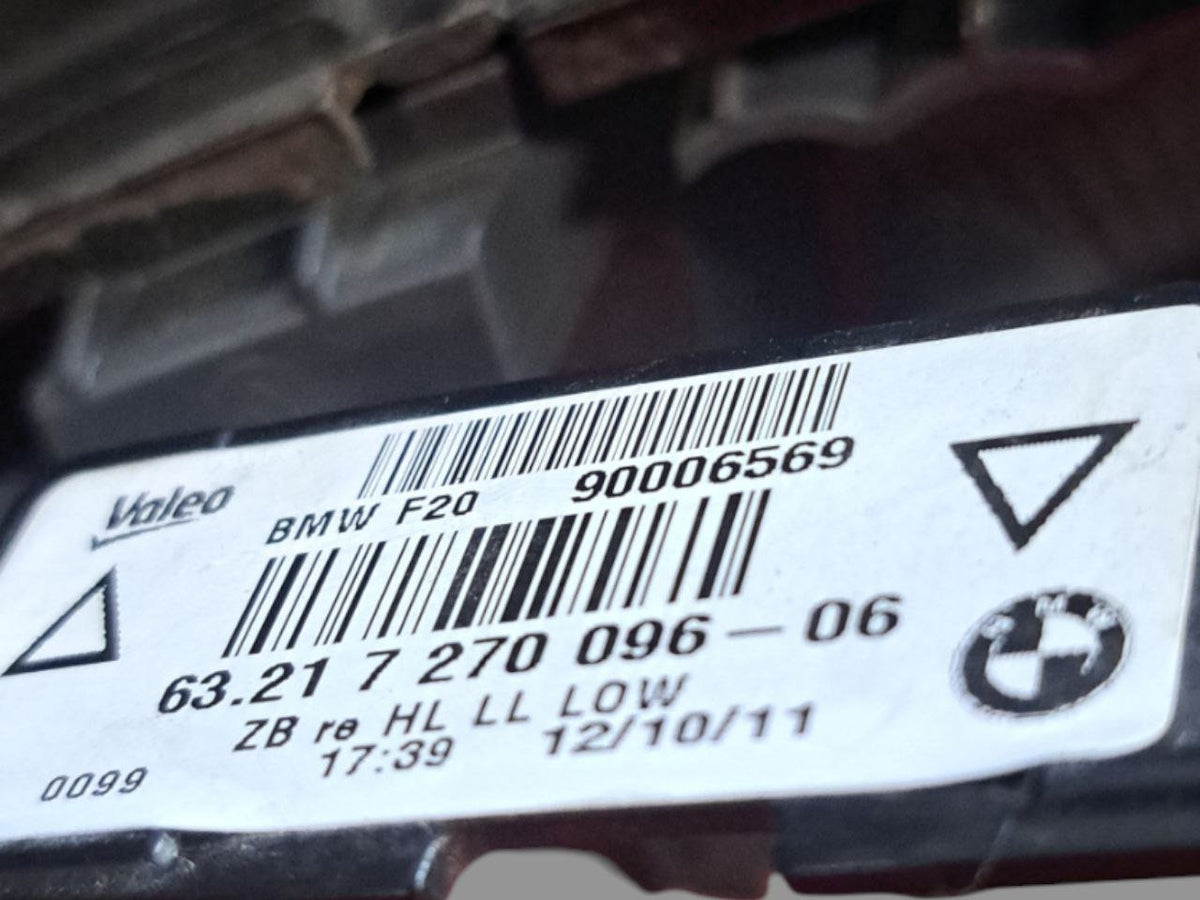 Stop / Right rear external light halogen Bmw Series 1 F20 (2011 - 2019) COD:63217270096 - F&P CRASH SRLS - Used Parts