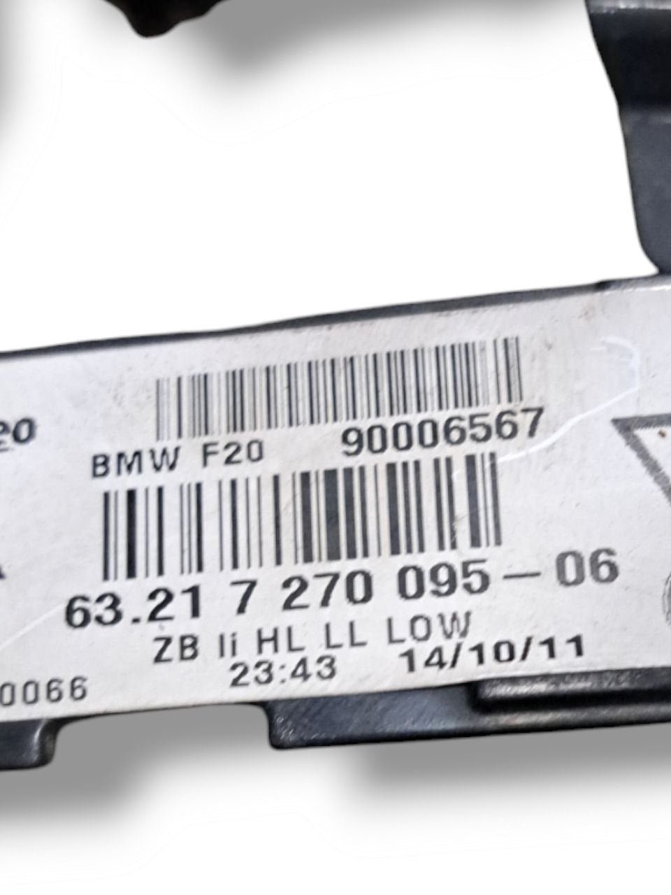 Stop / Fanale Posteriore esterno Sinistro sx alogeno Bmw Serie 1 F20 ( 2011 - 2019 ) COD:63217270095 - F&P CRASH SRLS - Ricambi Usati