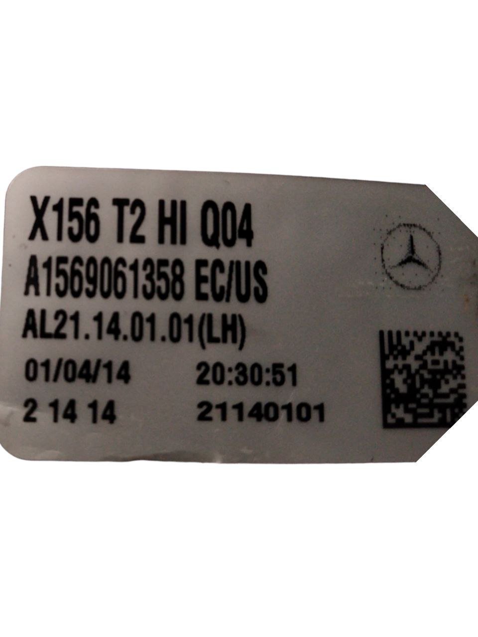 Stop Left Rear Interior Light (sx) Halogen Mercedes - Benz Class A GLA (2018>) code.A1569061358 - F&P CRASH SRLS - Used Parts