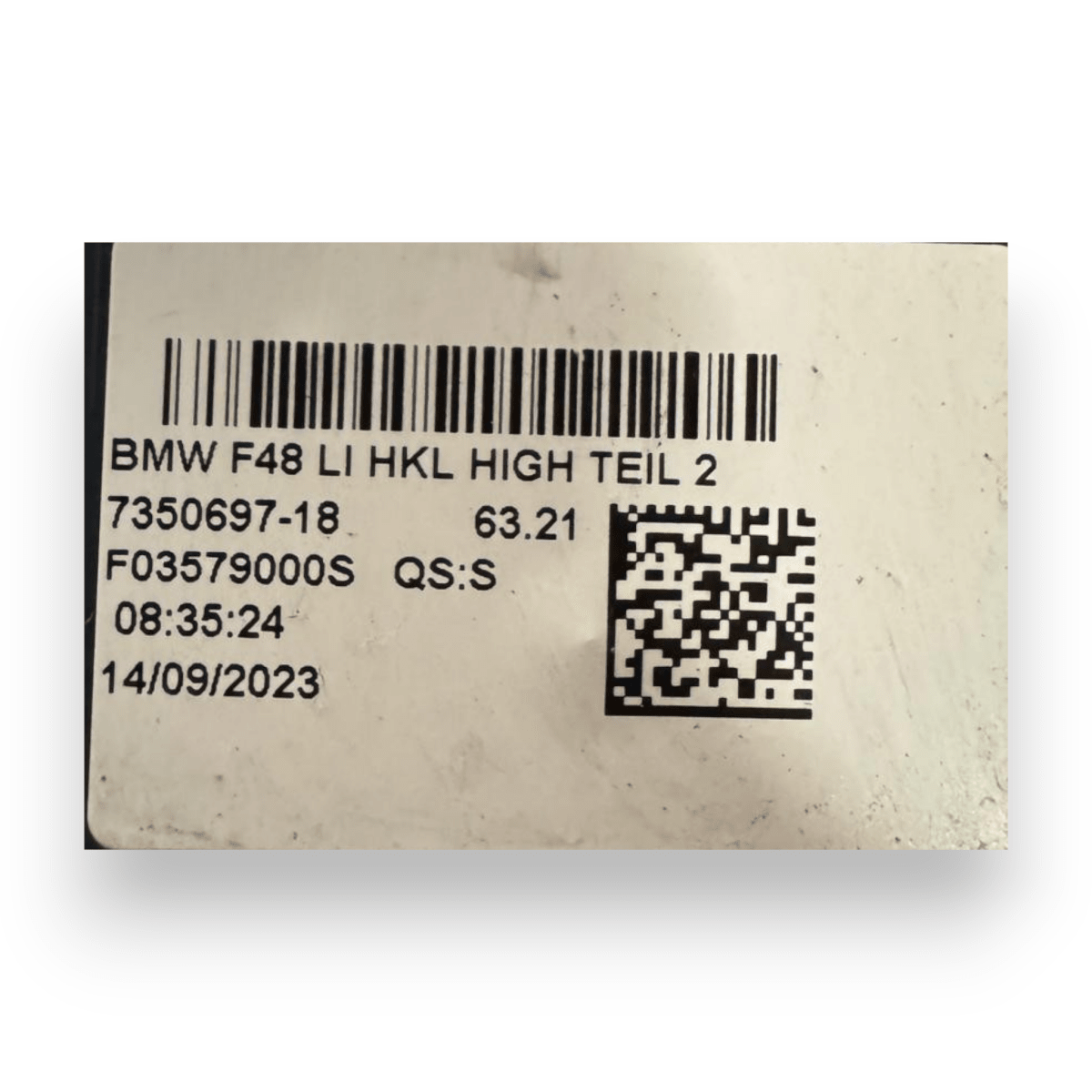 Stop / fanale posteriore interno sinistro (sx) BMW X1 (F48) cod.7350697 - 18 (2015 - 2019) - F&P CRASH SRL - Ricambi Usati