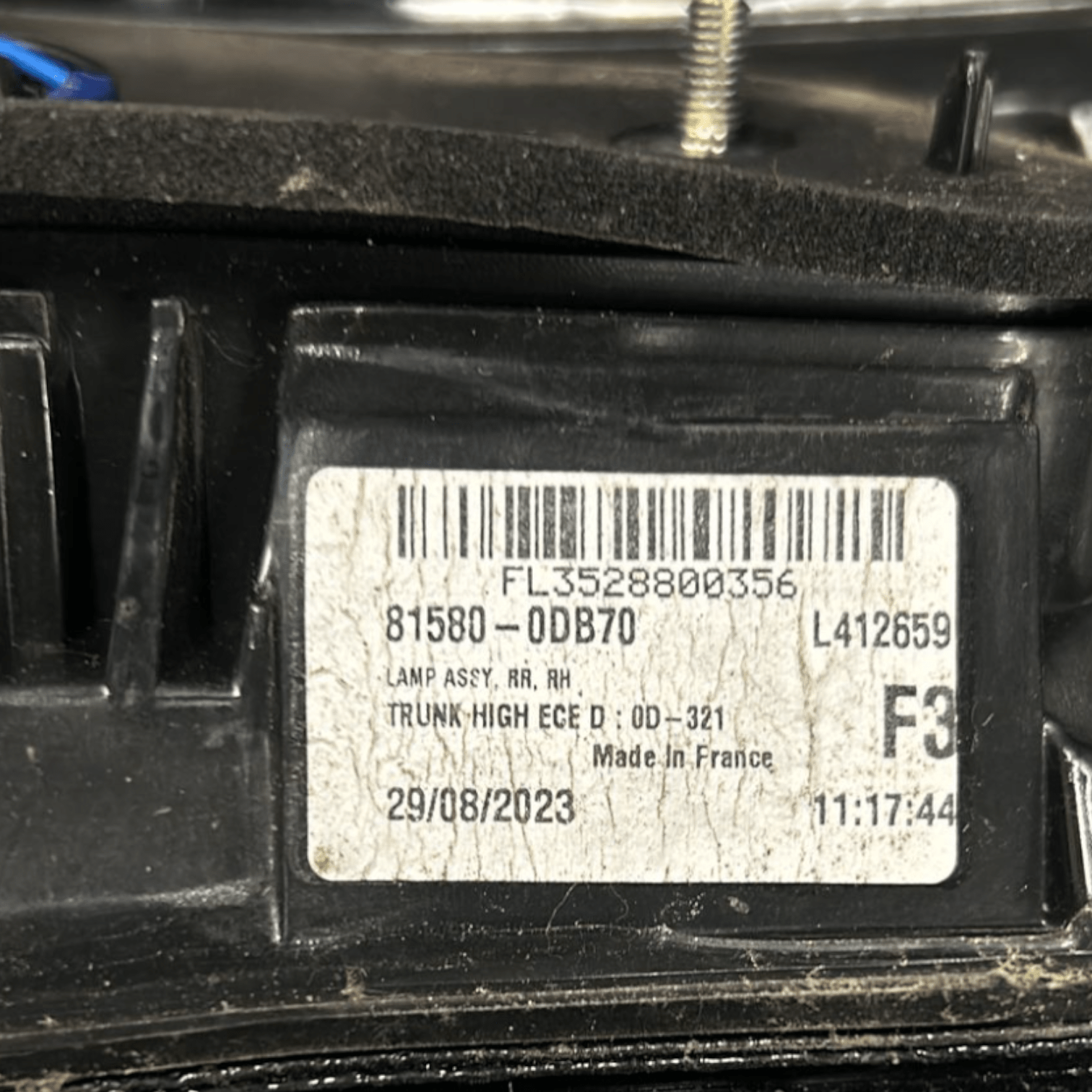 Stop / Fanale Posteriore Led Interno Destro Toyota Yaris Cross cod:81580 - 0DB70 (2020 >) - F&P CRASH SRLS - Ricambi Usati