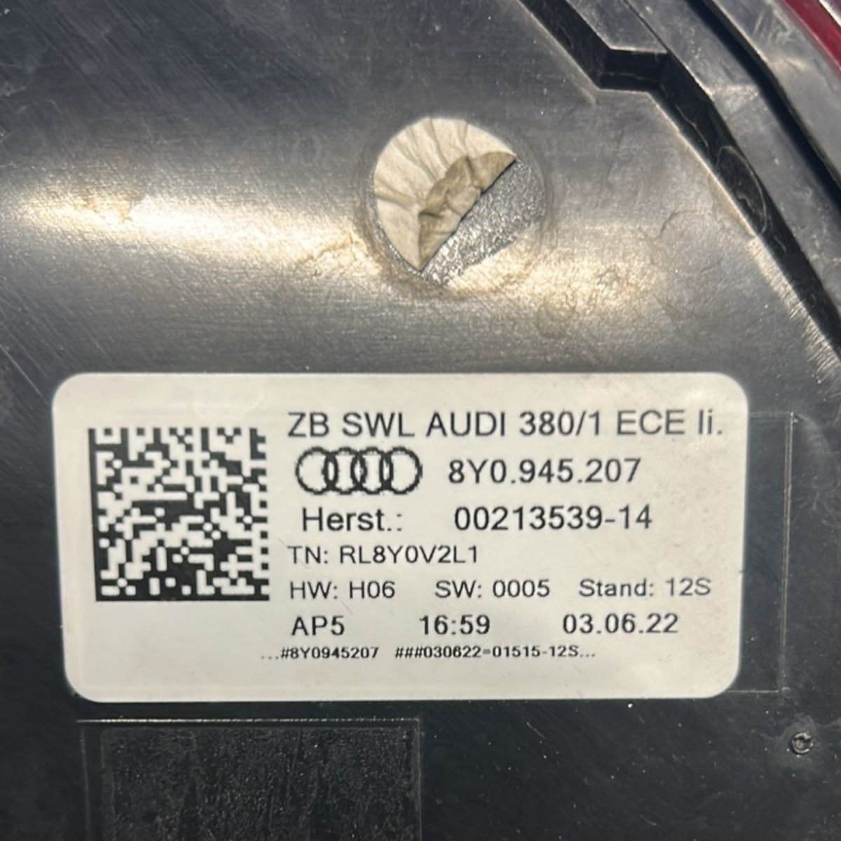 Stop / fanale posteriore sinistro audi a3 / rs3 sedan 4p cod:8Y0945207 (2021 >) - F&P CRASH SRLS - Ricambi Usati