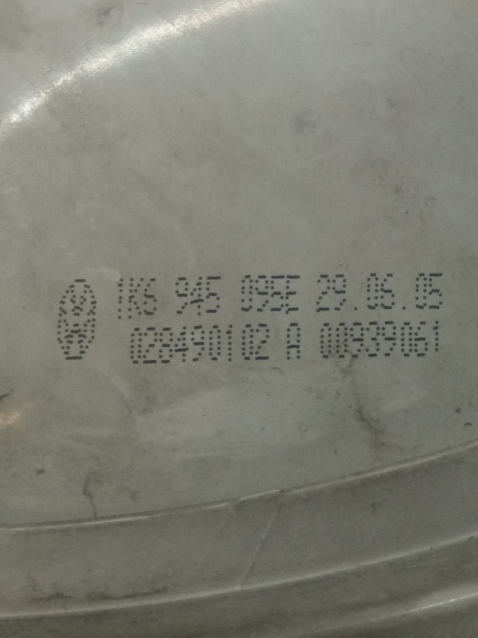 Stop / Left rear light (sx) Halogen Volkswagen Golf V (2006) code: 1K6945095E - F&P CRASH SRLS - Used Parts