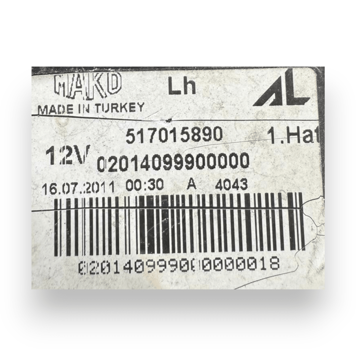 Stop / fanale posteriore sinistro (sx) Fiat Grande Punto cod.517015890 (2005 - 2018) - F&P CRASH SRL - Ricambi Usati