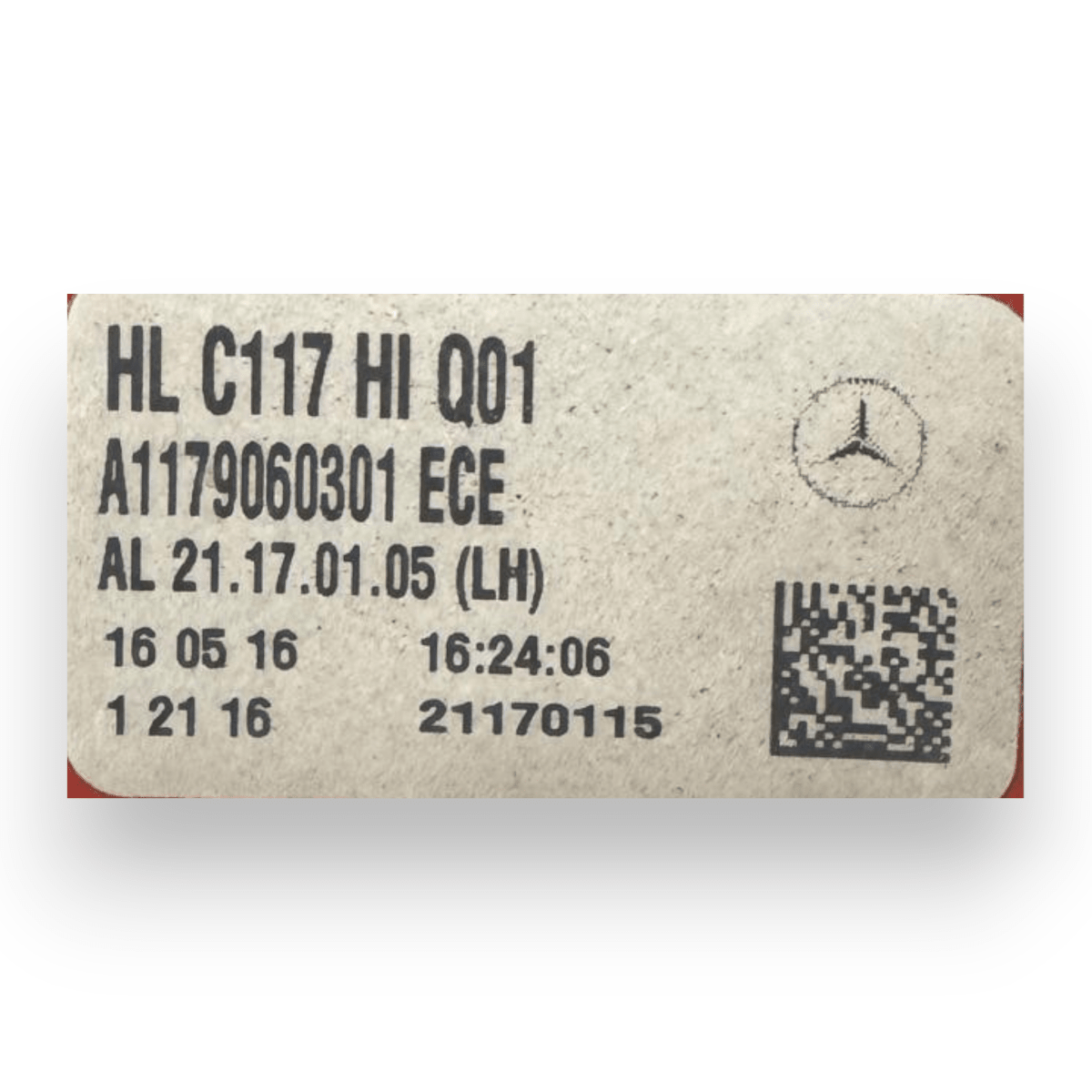 Stop / Fanale posteriore sinistro (sx) Mercedes - Benz CLA (X117) cod.A1179060301 (2013 - 2019) - F&P CRASH SRL - Ricambi Usati