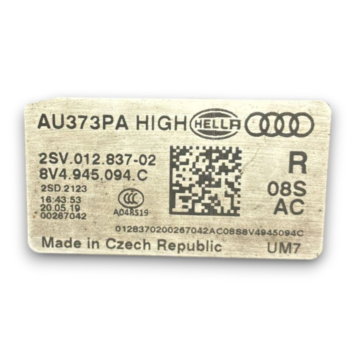 Stop interno posteriore destro led Audi A3 8V1 cod . 8v4.945.094.c (2016 > 2020) - F&P CRASH SRL - Ricambi Usati