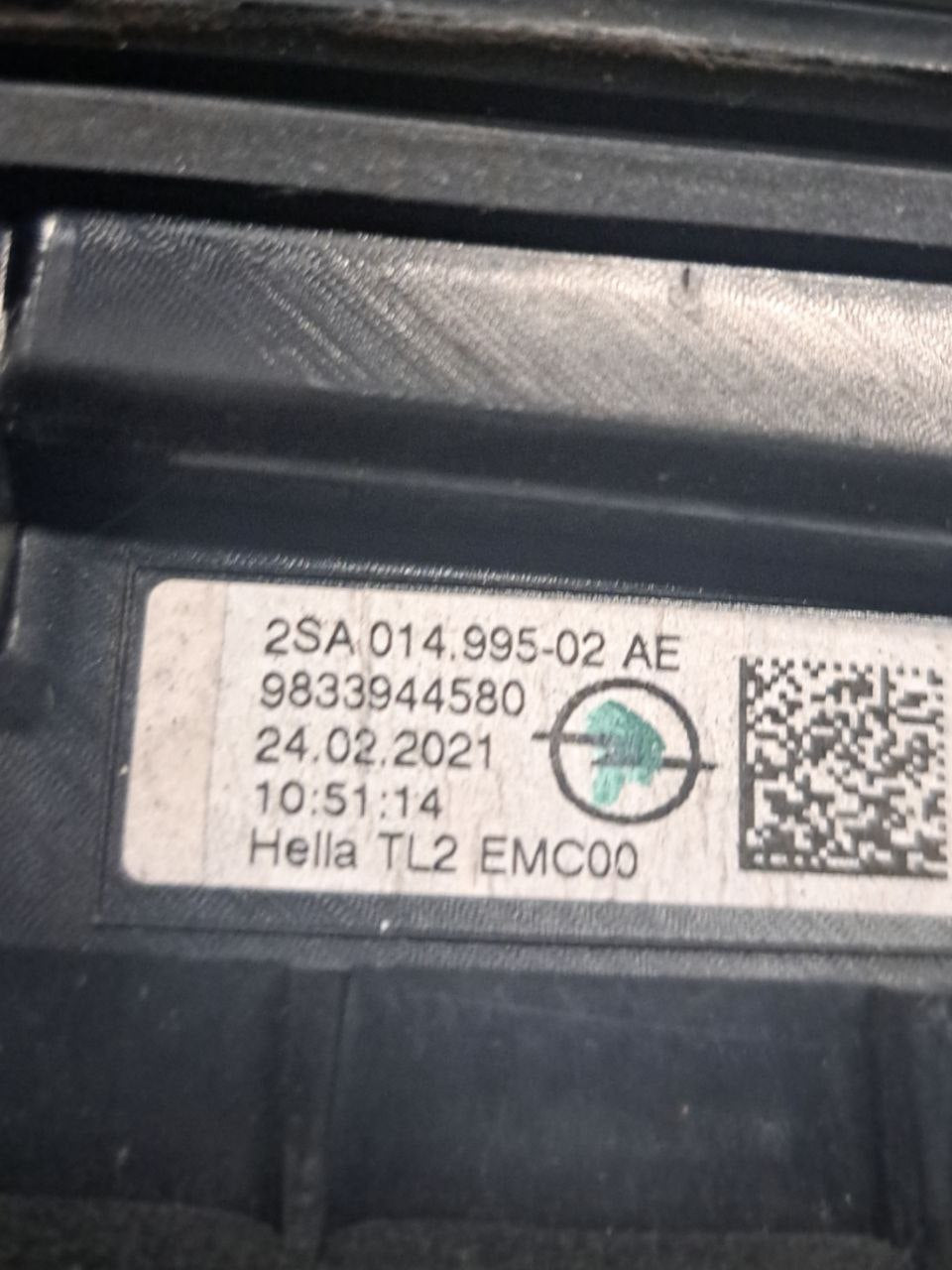 Right Rear Stop Led Opel Mokka B CODE:9833944580 (2020>) Interior Light - F&P CRASH SRLS - Used Parts