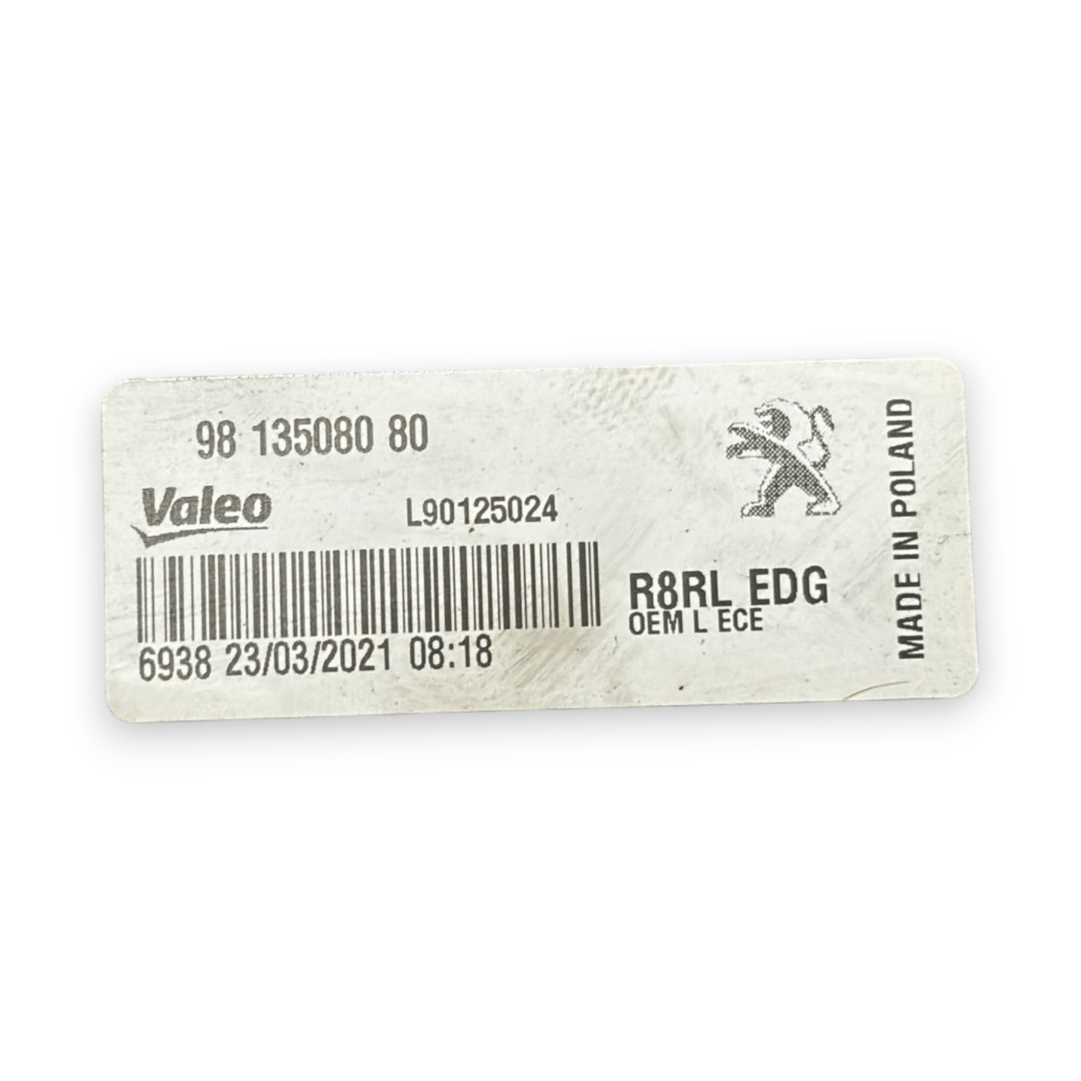 Left rear stop (sx) peugeot 508 II (sw) code:9813508080 (2018 - ) - F&P CRASH SRL - Used Parts
