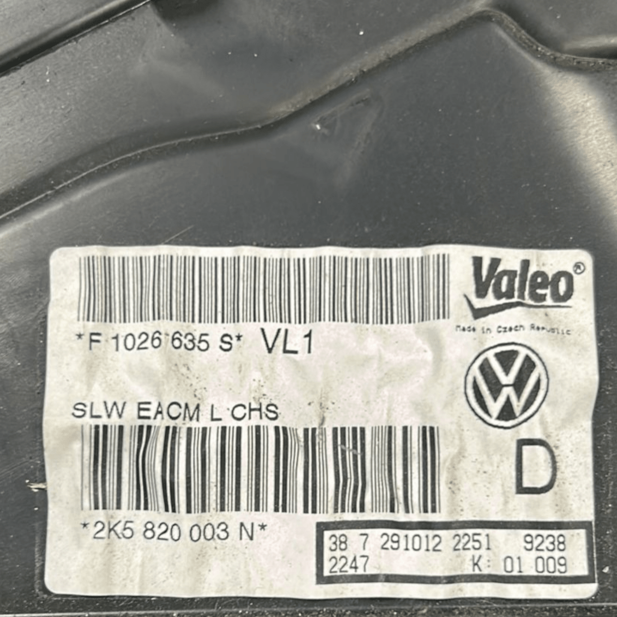 Stufa volkswagen caddy 2.0 benzina cod:2k5820003 (2004 > 2021) - F&P CRASH SRL - Ricambi Usati