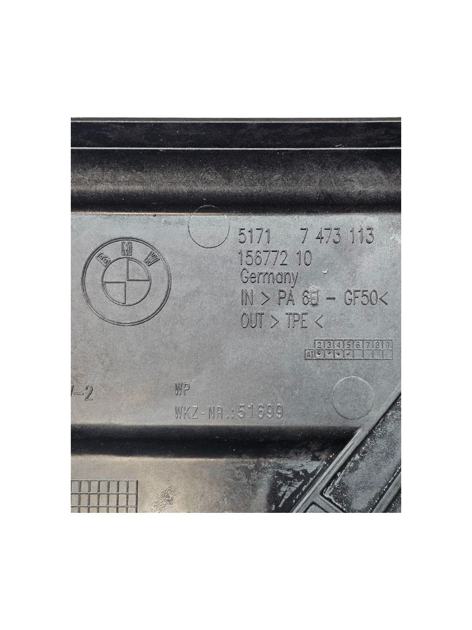 Support / Battery Housing BMW Series 1 F40 Code:7473113 (2019 - 2024) - F&P CRASH SRLS - Used Parts