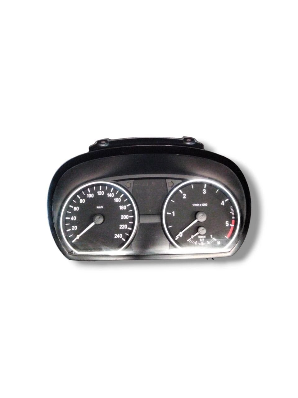 BMW Series 1 E81/87 2.0 Diesel Speedometer (2004 - 2012) cod.ik9187330014/ 9187330 - 01 / Instrument Cluster / Odometer - F&P CRASH SRLS - Used Parts