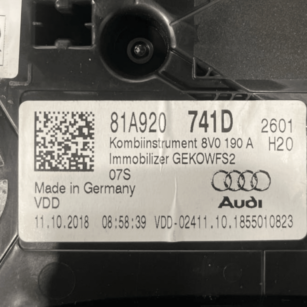 Tachimetro / Contachilometri Audi Q2 1.6 Diesel (2016 - ) cod: 81A920741D - F&P CRASH SRL - Ricambi Usati