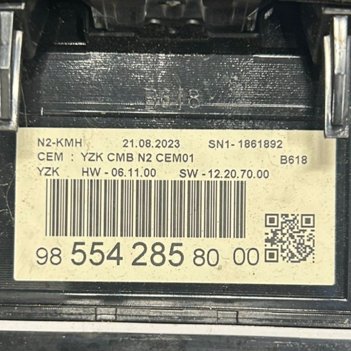 Tachimetro / contachilometri citroen c3 III 1.2 benzina cod:9855428580 (2016 > 2023) - F&P CRASH SRLS - Ricambi Usati