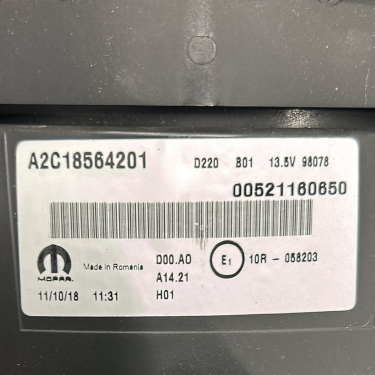 Speedometer / Odometer Fiat 500L 1.4 Gasoline code:00521160650 (2012 > 2022) - F&P CRASH SRLS - Used Spare Parts