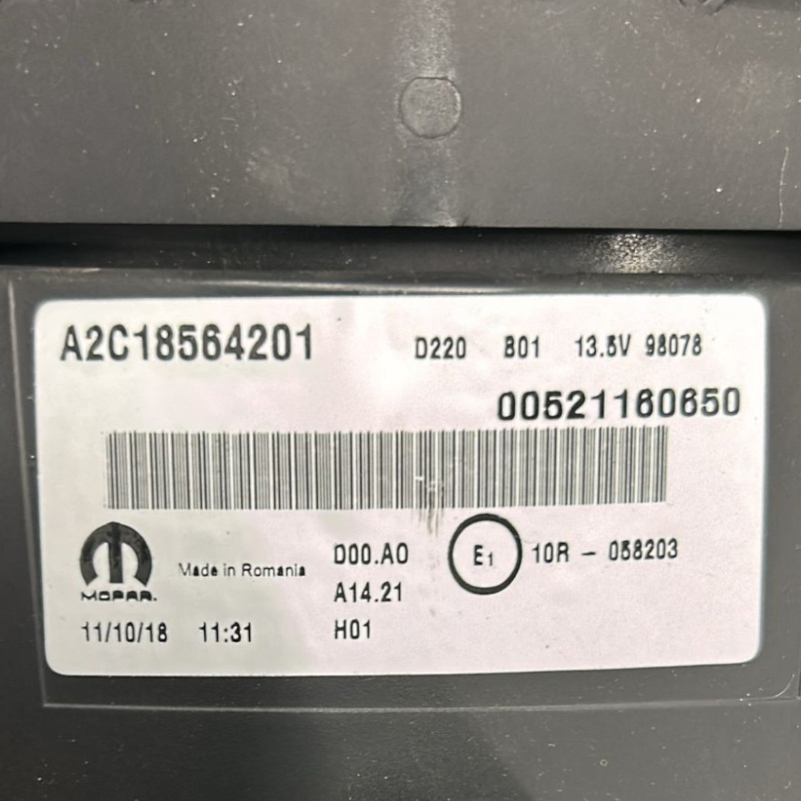 Speedometer / Odometer Fiat 500L 1.4 Gasoline code:00521160650 (2012 > 2022) - F&P CRASH SRLS - Used Spare Parts