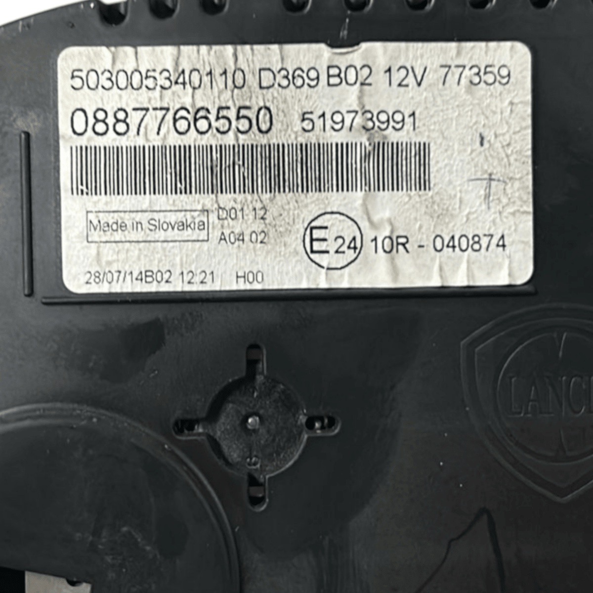 Tachimetro / contachilometri fiat panda 312 1.2 benzina cod:51973991 (2012 >) - F&P CRASH SRL - Ricambi Usati