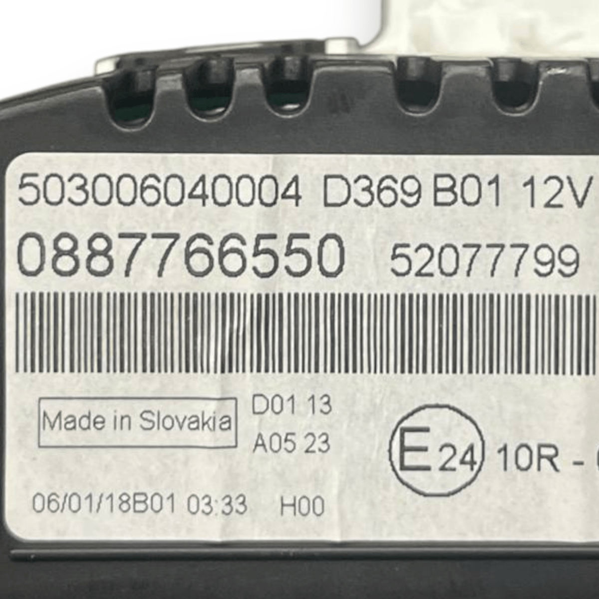 Tachometer / Odometer Fiat Panda 312 - 319 0.9 Gasoline (2012 - ) code: 52077799 - F&P CRASH SRLS - Used Parts