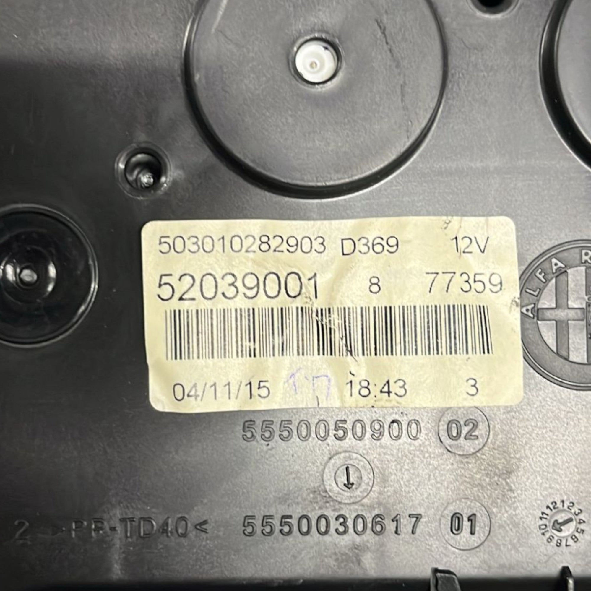 Tachimetro / Contachilometri Fiat Punto Evo cod:52039001 (2011 >) - F&P CRASH SRLS - Ricambi Usati