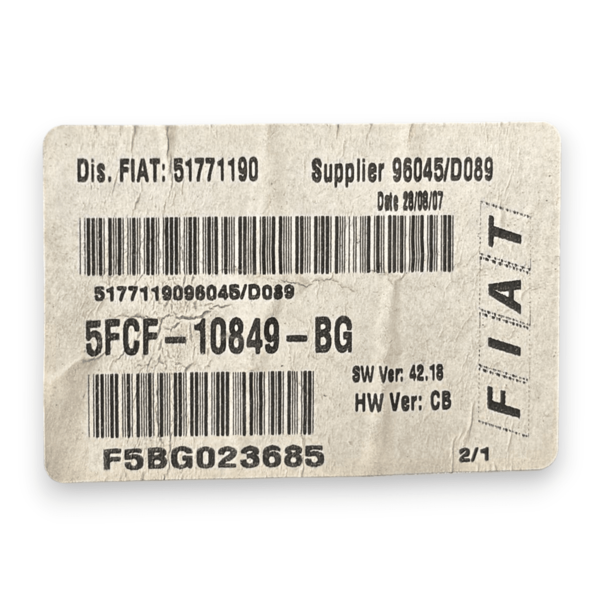 Tachimetro / contachilometri fiat stilo 1.9 diesel cod:51771190 (2001-2010) - F&P CRASH SRL - Ricambi Usati