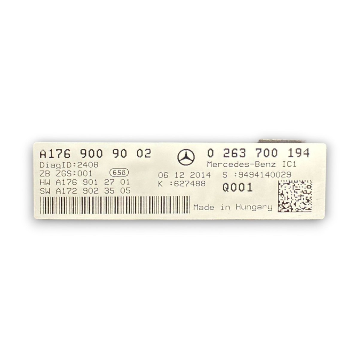 Tachimetro / contachilometri mercedes benz classe a w176 cod . A1769009002 1.5 diesel (2012 > 2018) - F&P CRASH SRL - Ricambi Usati