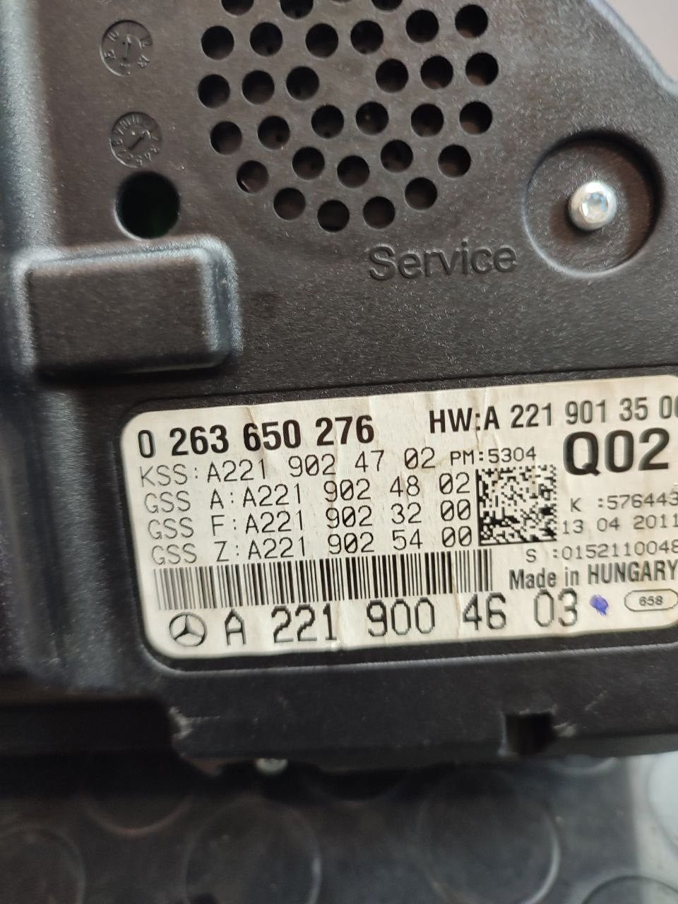 Speedometer / Odometer Mercedes S-Class 350cdi (w221) code A2219004603 - F&P CRASH SRLS - Used Parts