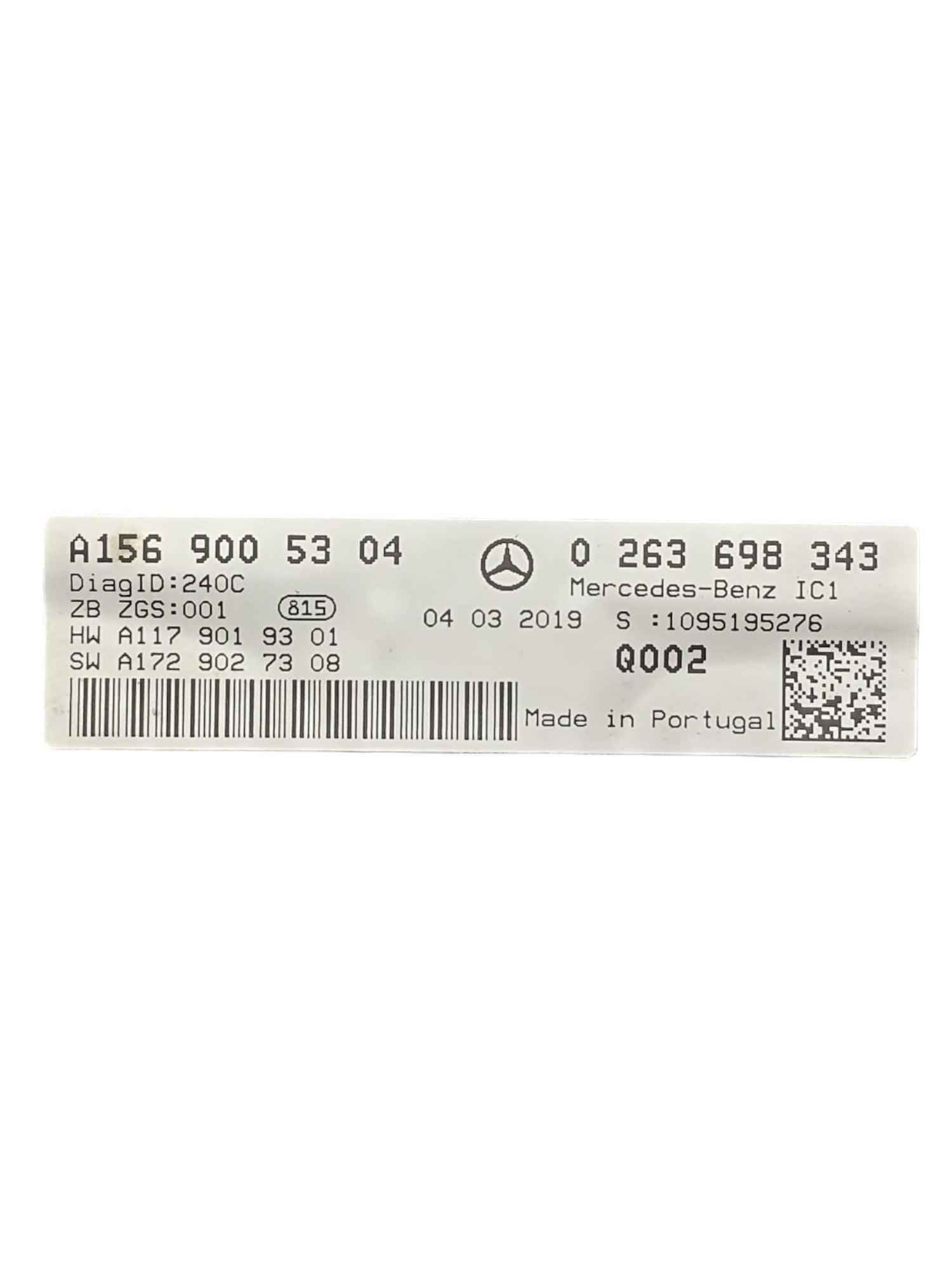Speedometer / Odometer Mercedes GLA X156 2.2 Diesel Code:A1569005304 (2013 - 2019) - F&P CRASH SRLS - Used Parts