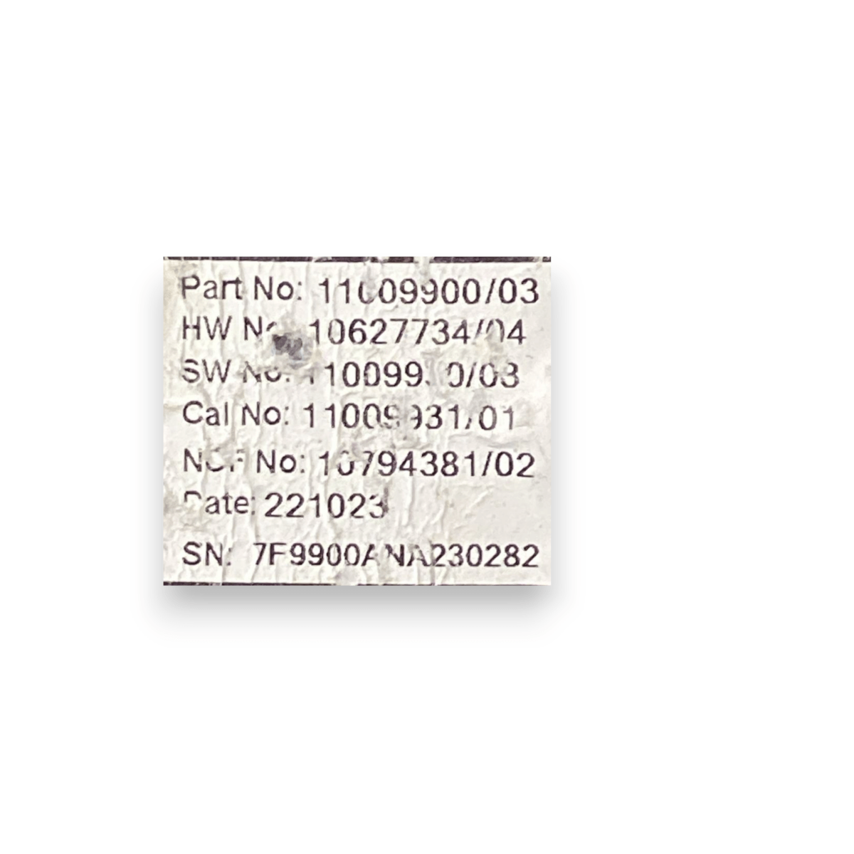 Tachimetro / contachilometri mg zs 1.5 benzina - hybrid cod:1100990003 (2017 - ) - F&P CRASH SRLS - Ricambi Usati