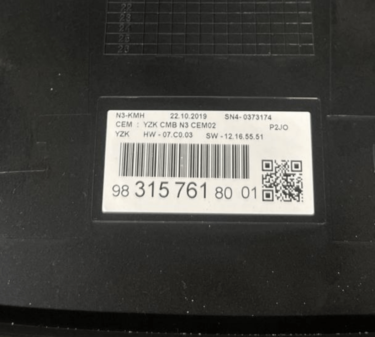 Speedometer / Odometer Opel Corsa F 1.2 Petrol (2019 - ) code: 983157618001 - F&P CRASH SRLS - Used Parts