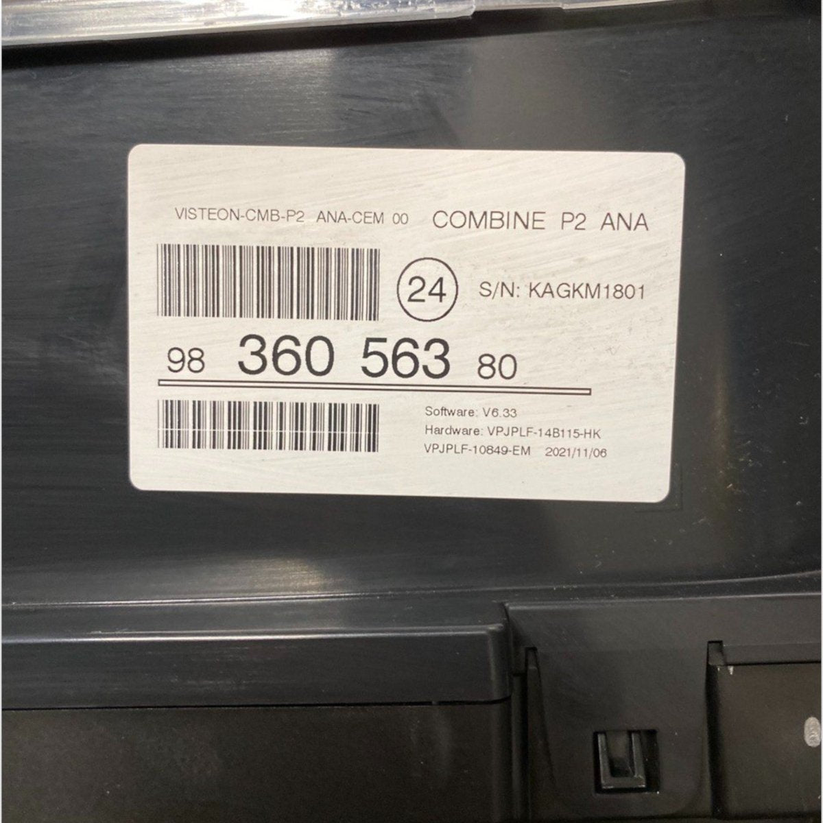 Speedometer / odometer peugeot 208 ii 1.2 gasoline (2019 - ) Code: 9836056380 - F&P CRASH SRLS - Used Parts
