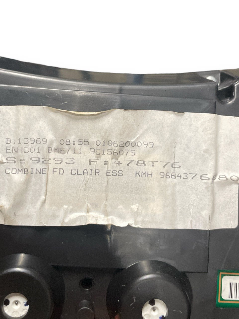 Tachimetro / Contachilometri Peugeot 308 CC 1.6 benzina cod:9664376880 (2007 - 2014) - F&P CRASH SRLS - Ricambi Usati