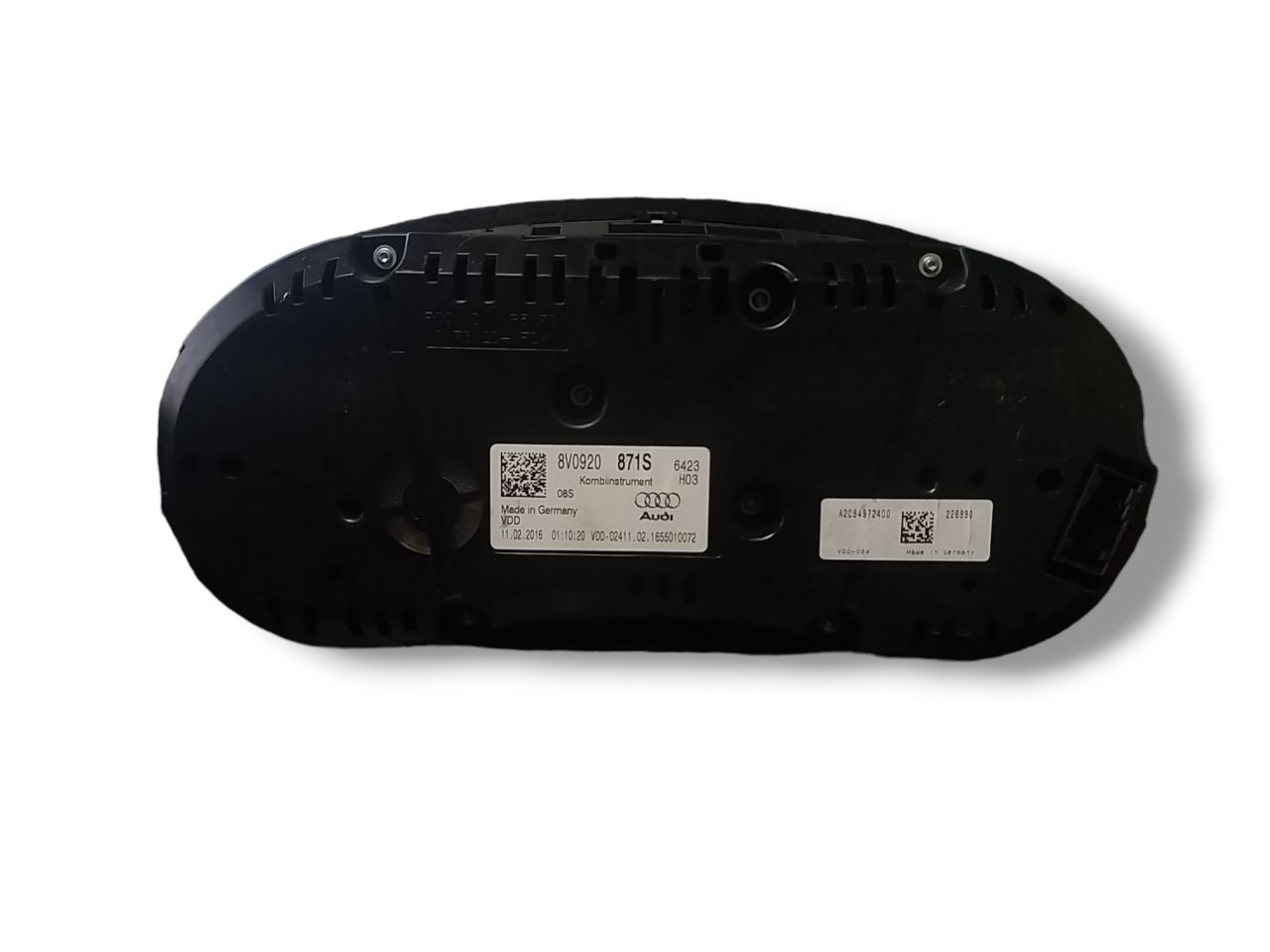 Tachimetro / Contachilometri / Quadro Strumenti Audi A3 8V 2.0D ( 2016 ) Cod : 8V0920871S - F&P CRASH SRLS - Ricambi Usati