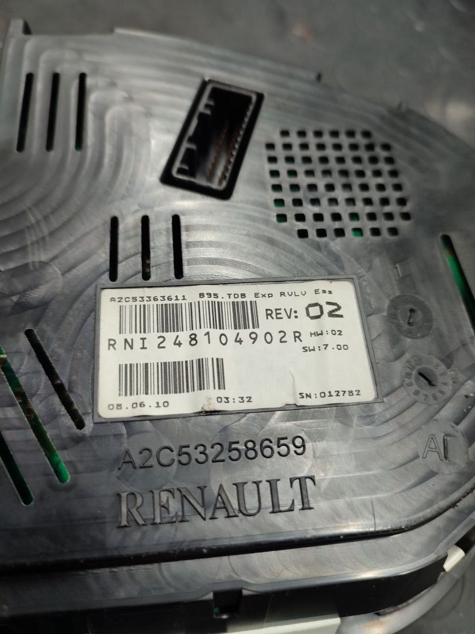 Speedometer odometer instrument panel Renault Megane III 1.4 tce code RNI248104902R - F&P CRASH SRLS - Used Parts