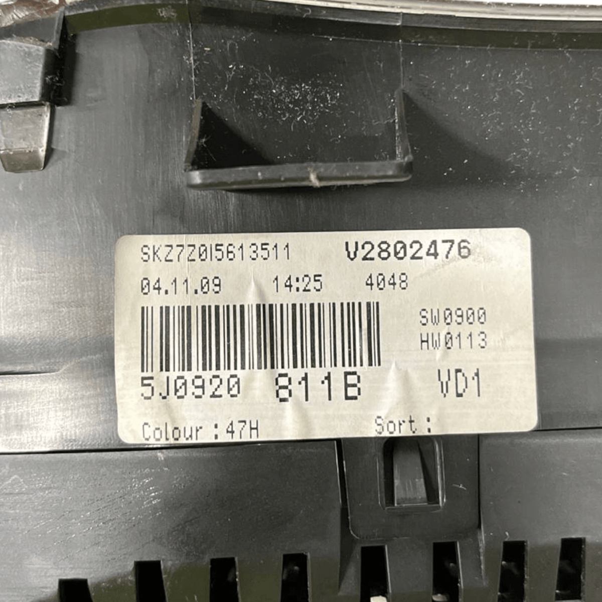 Speedometer / odometer / Instrument Panel Skoda Roomster cod.5J0920811B 1.4 petrol (2006 - 2015) - F&P CRASH SRLS - Used Parts