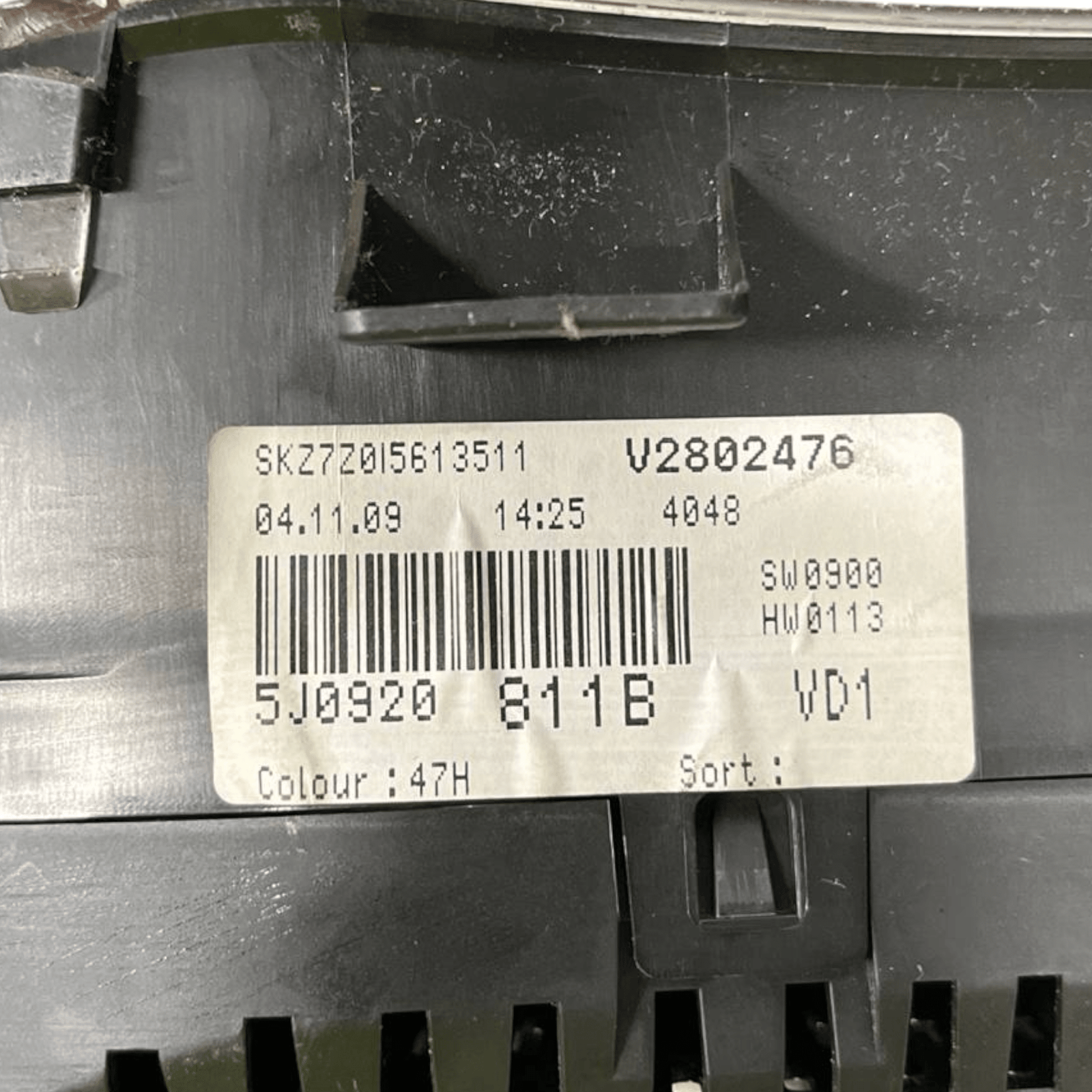 Speedometer / odometer / Instrument Panel Skoda Roomster cod.5J0920811B 1.4 petrol (2006 - 2015) - F&P CRASH SRLS - Used Parts