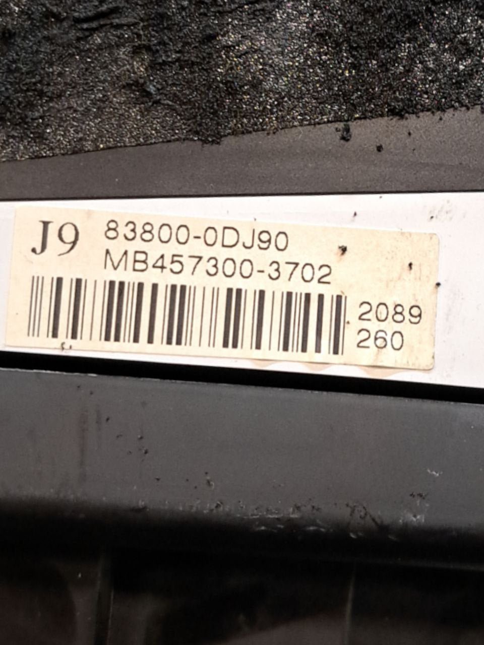 Tachimetro / Contachilometri / Quadro Strumenti Toyota Yaris 1.4 Diesel ( 2005 - 2011 ) COD:83800 - 0DJ90 - F&P CRASH SRLS - Ricambi Usati