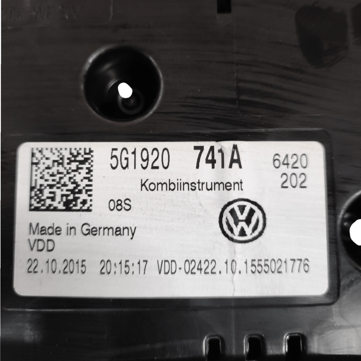 Tachimetro / Contachilometri / Quadro Strumenti Vw Golf VII Diesel COD: 5G1920741A (2012 - 2021) - F&P CRASH SRLS - Ricambi Usati
