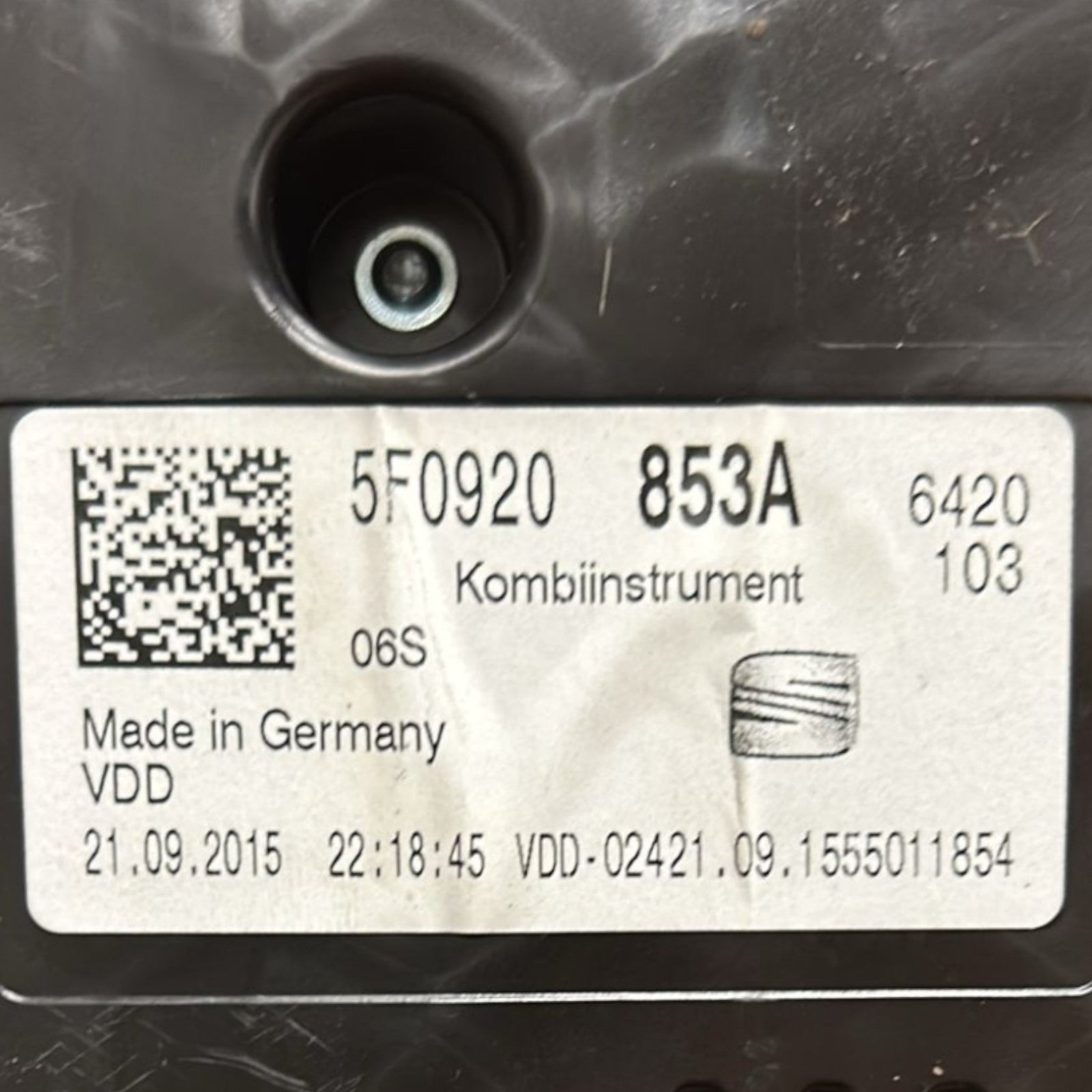 Speedometer / Odometer Seat Leon 1.6 Diesel code:5F0920853A (2013 > 2019) - F&P CRASH SRLS - Used Parts