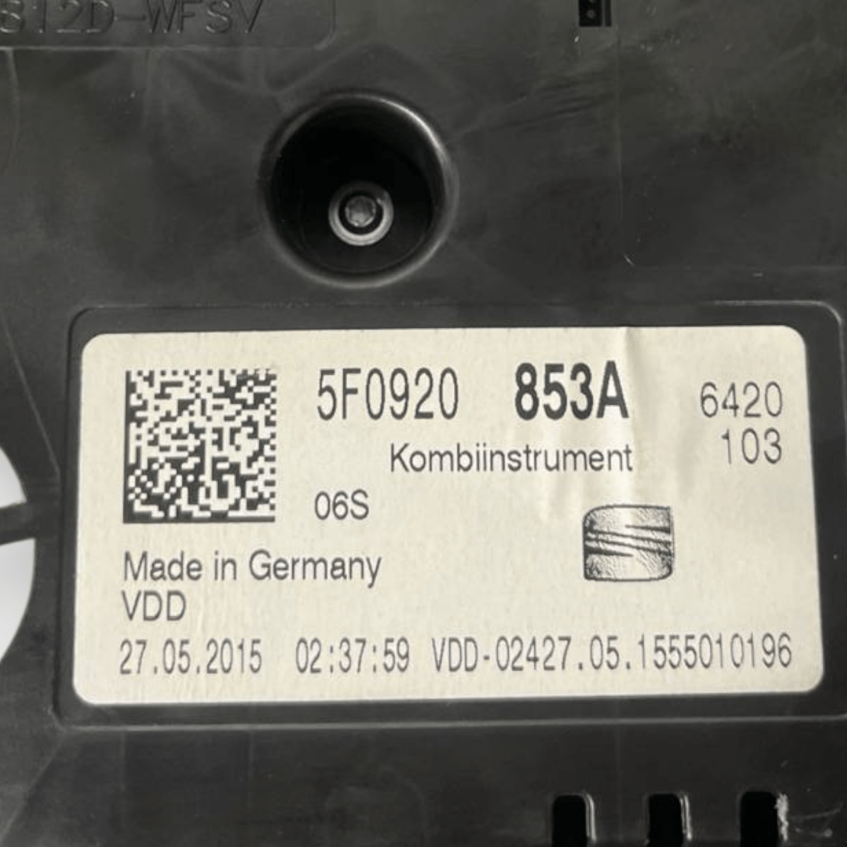 Speedometer / Odometer Seat Leon III 2.0 Diesel (2012 to 2019) code: 5F0920853A - F&P CRASH SRLS - Used Parts
