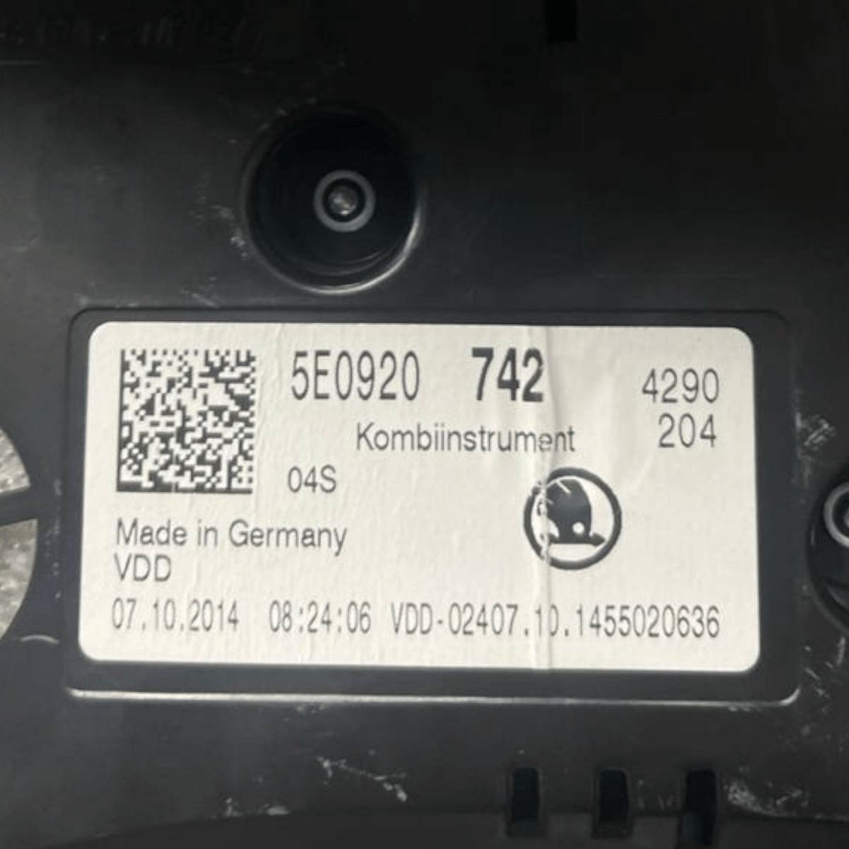 Speedometer / Odometer Skoda Octavia III 1.4 Petrol - Methane (2012 to 2019) code: 5E0920742 - F&P CRASH SRLS - Used Parts