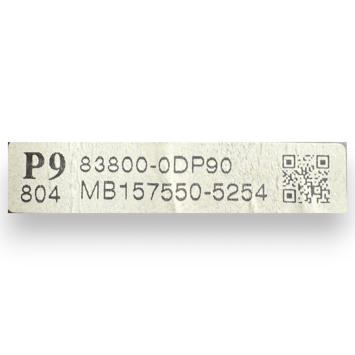 Tachimetro / contachilometri Toyota Yaris C cod.83800 - 0DP90 (2011 - 2014) - F&P CRASH SRL - Ricambi Usati