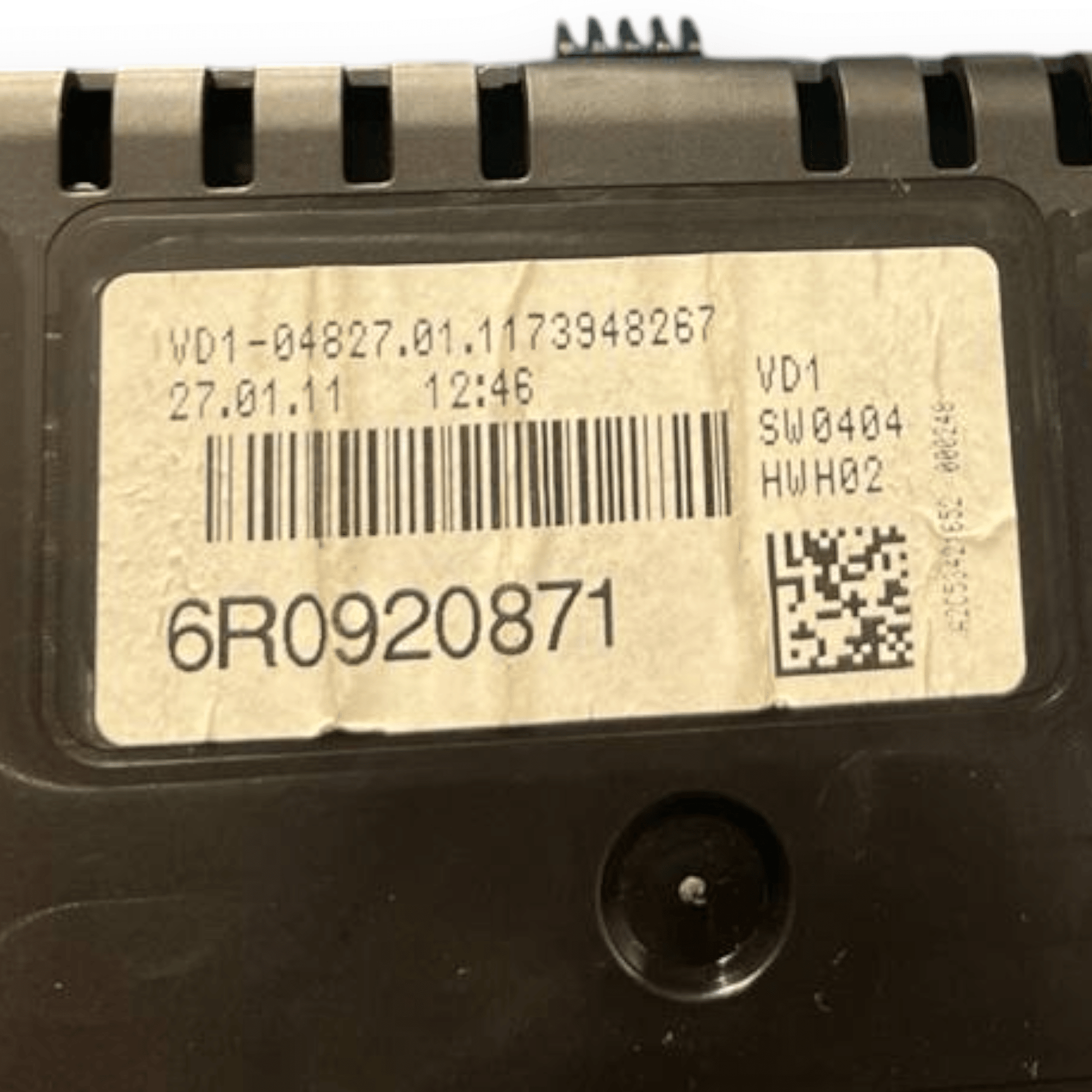 Tachimetro / Contachilometri Volkswagen Polo 6R 1.6 Benzina / Gpl (2009 al 2017) cod: 6R0920871 - F&P CRASH SRLS - Ricambi Usati