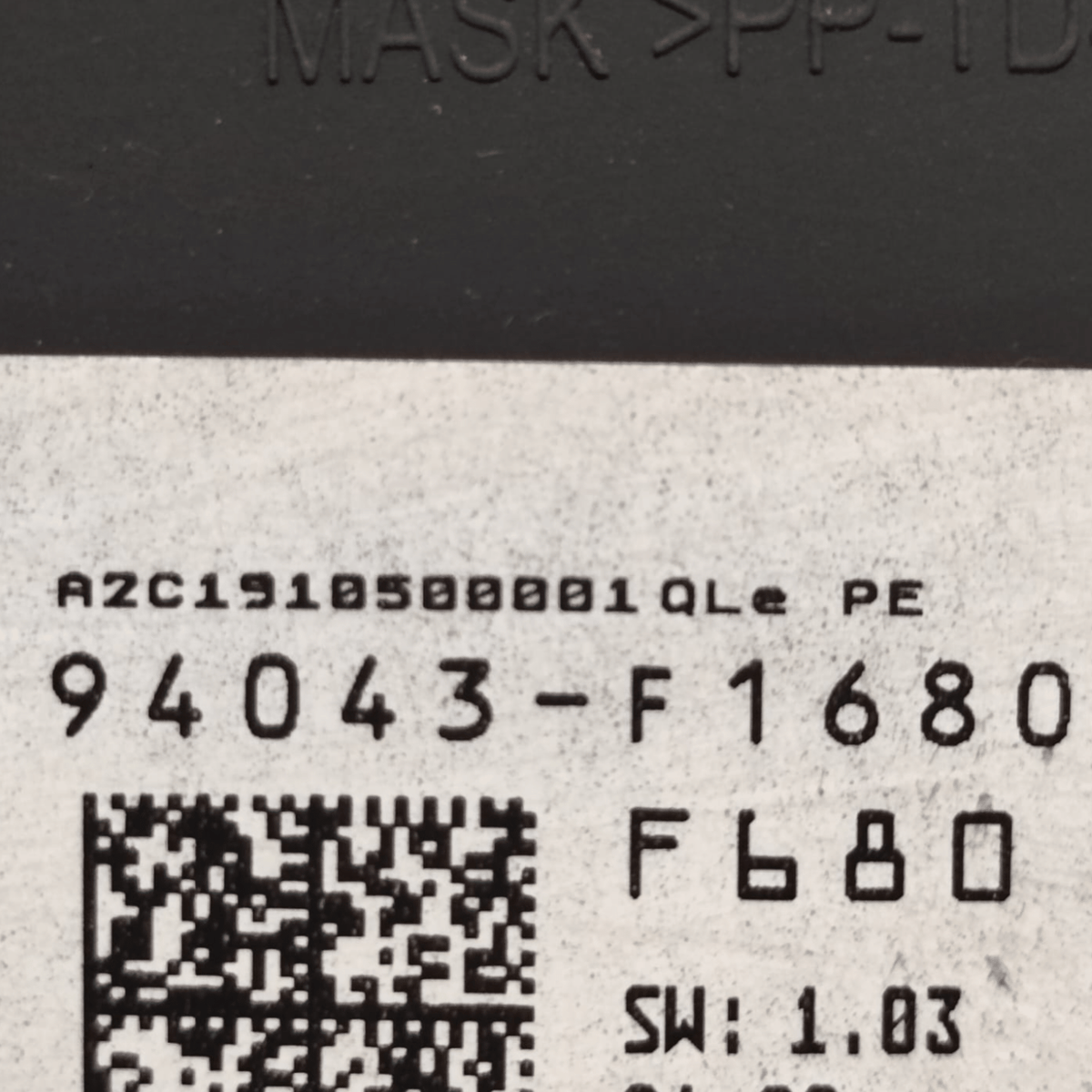 Kia Sportage 1.6 Diesel Speedometer / Odometer COD: 94043F1680 (2016 - 2021) - F&P CRASH SRLS - Used Parts