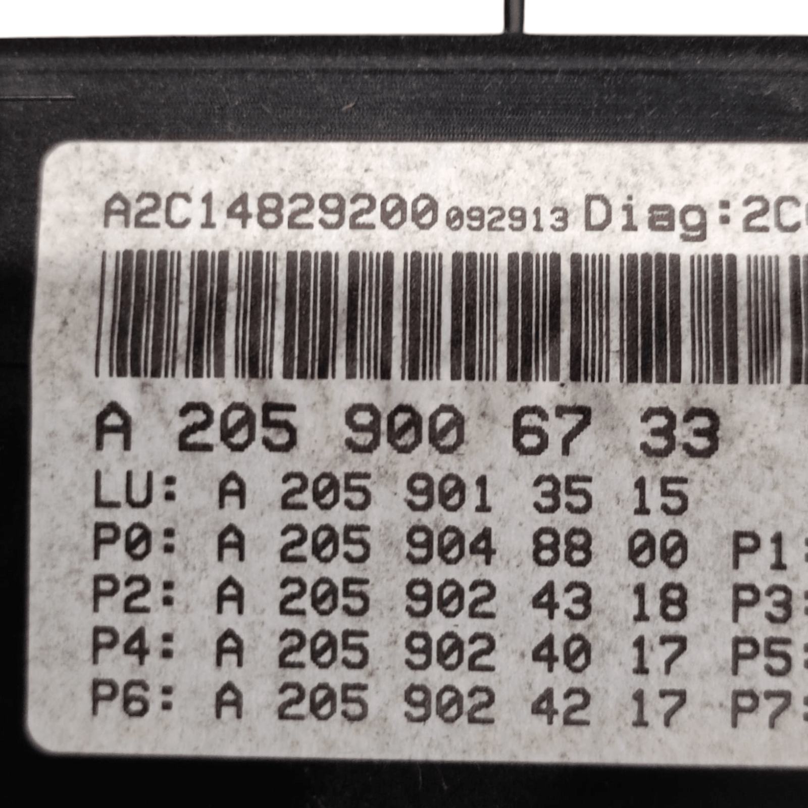 Speedometer / Odometer Mercedes GLC X253 2.2 Diesel COD: A2059006733 (2015 - 2022) - F&P CRASH SRLS - Used Parts