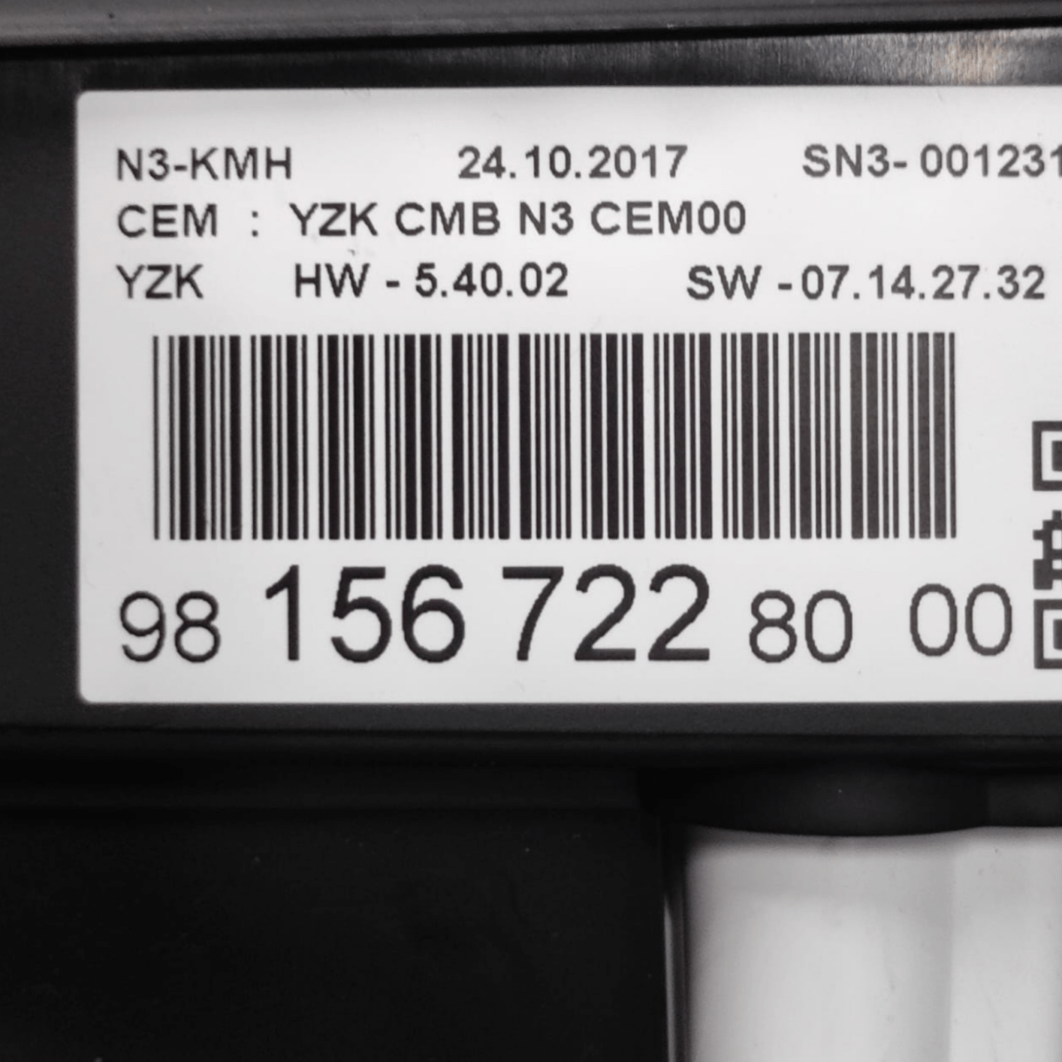Speedometer / Odometer Opel Grandland X 1.5 Diesel COD: 9815672280 (2017 - ) - F&P CRASH SRLS - Used Parts