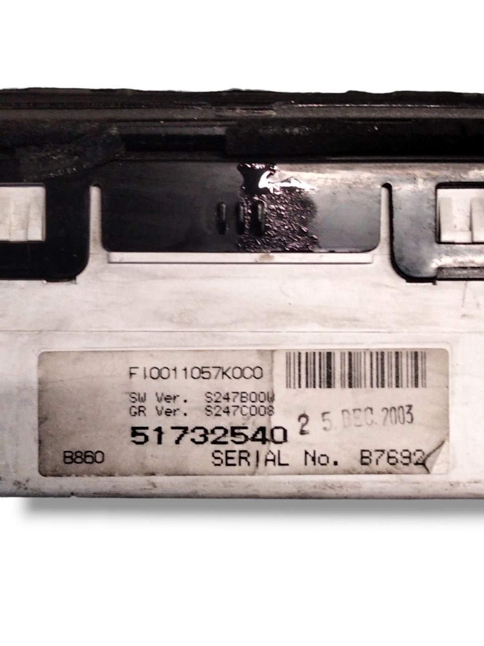 Lancia Thesis 2.4 Petrol (2002 - 2009) speedometer code 51732540 / odometer / instrument panel - F&P CRASH SRLS - Used Parts
