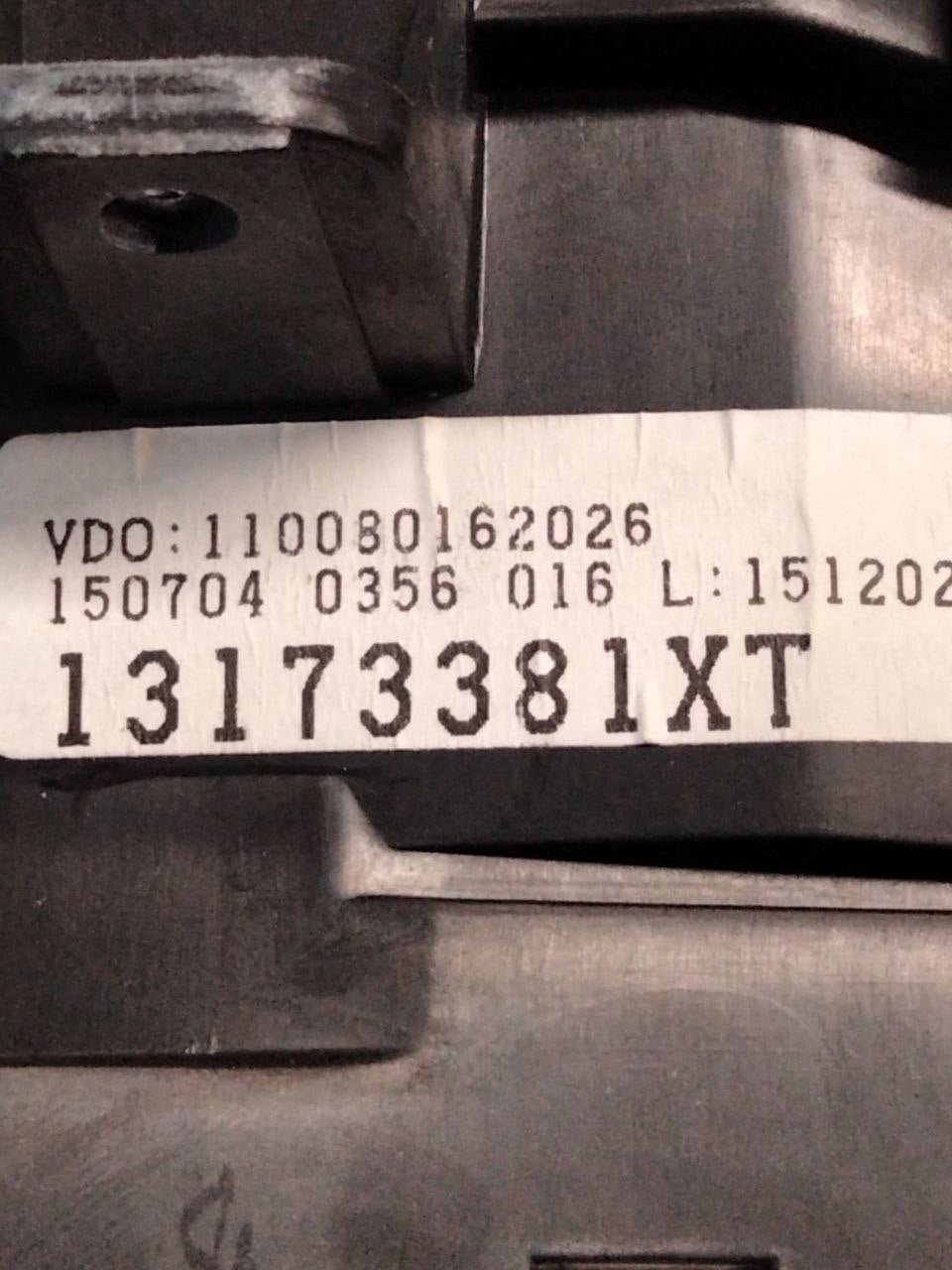 Opel Meriva 1.7 Diesel (2003 - 2010) speedometer cod.13173381Xt / Instrument Panel / Odometer - F&P CRASH SRLS - Used Parts