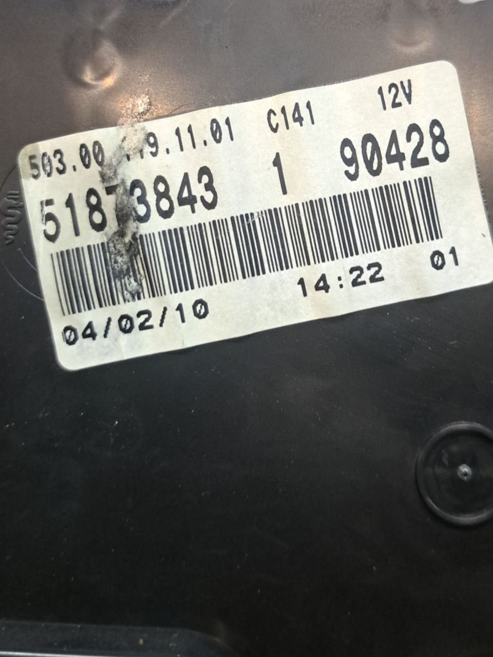 Tachimetro / Quadro Strumenti / Contachilometri Lancia Musa 1.6 Diesel (2004 - 2012) COD:51873843 - F&P CRASH SRLS - Ricambi Usati