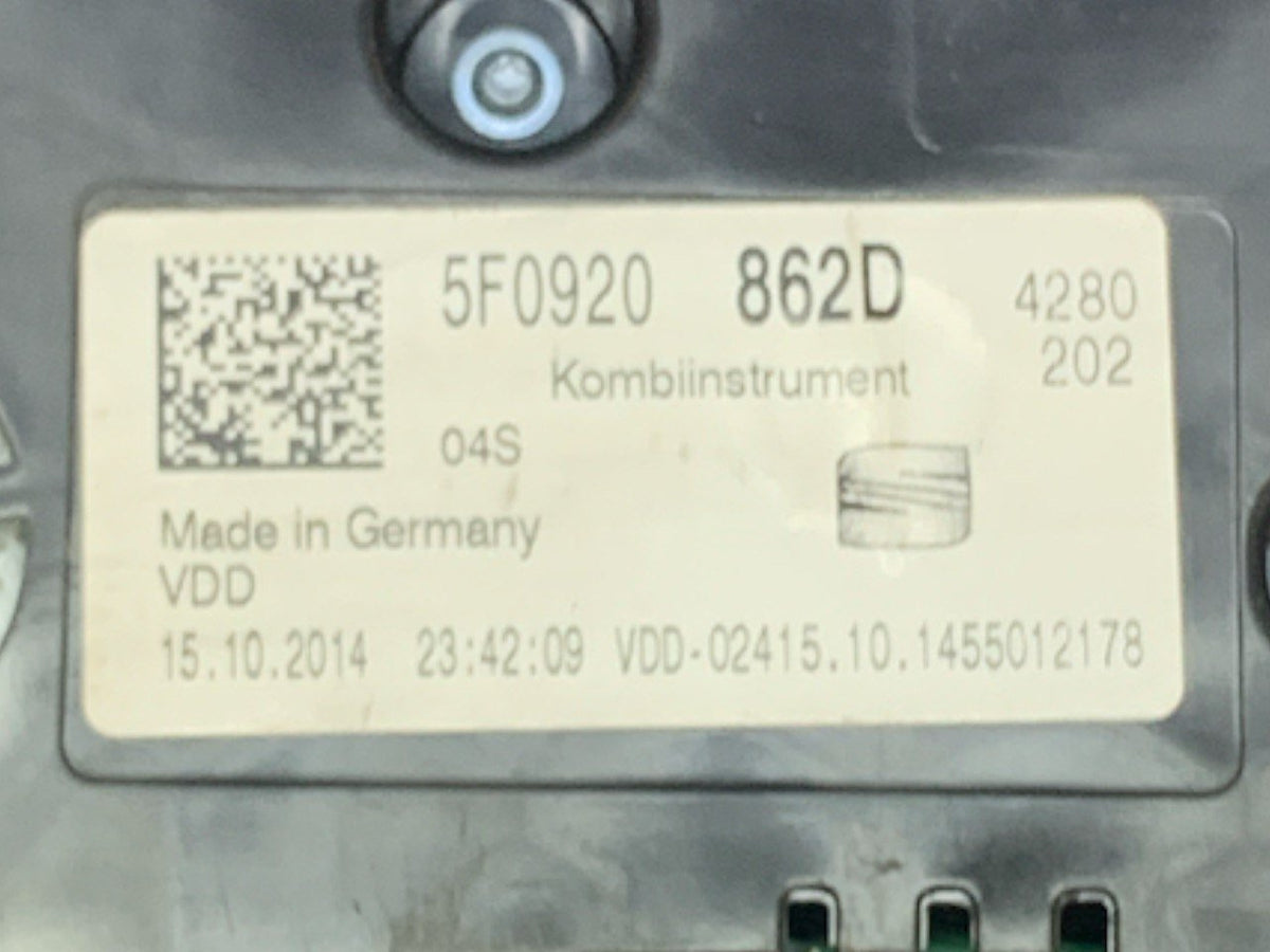 Speedometer / Instrument Panel / Odometer Seat Leon 1.4 Petrol (2015) cod.5F0920862D - F&P CRASH SRLS - Used Parts