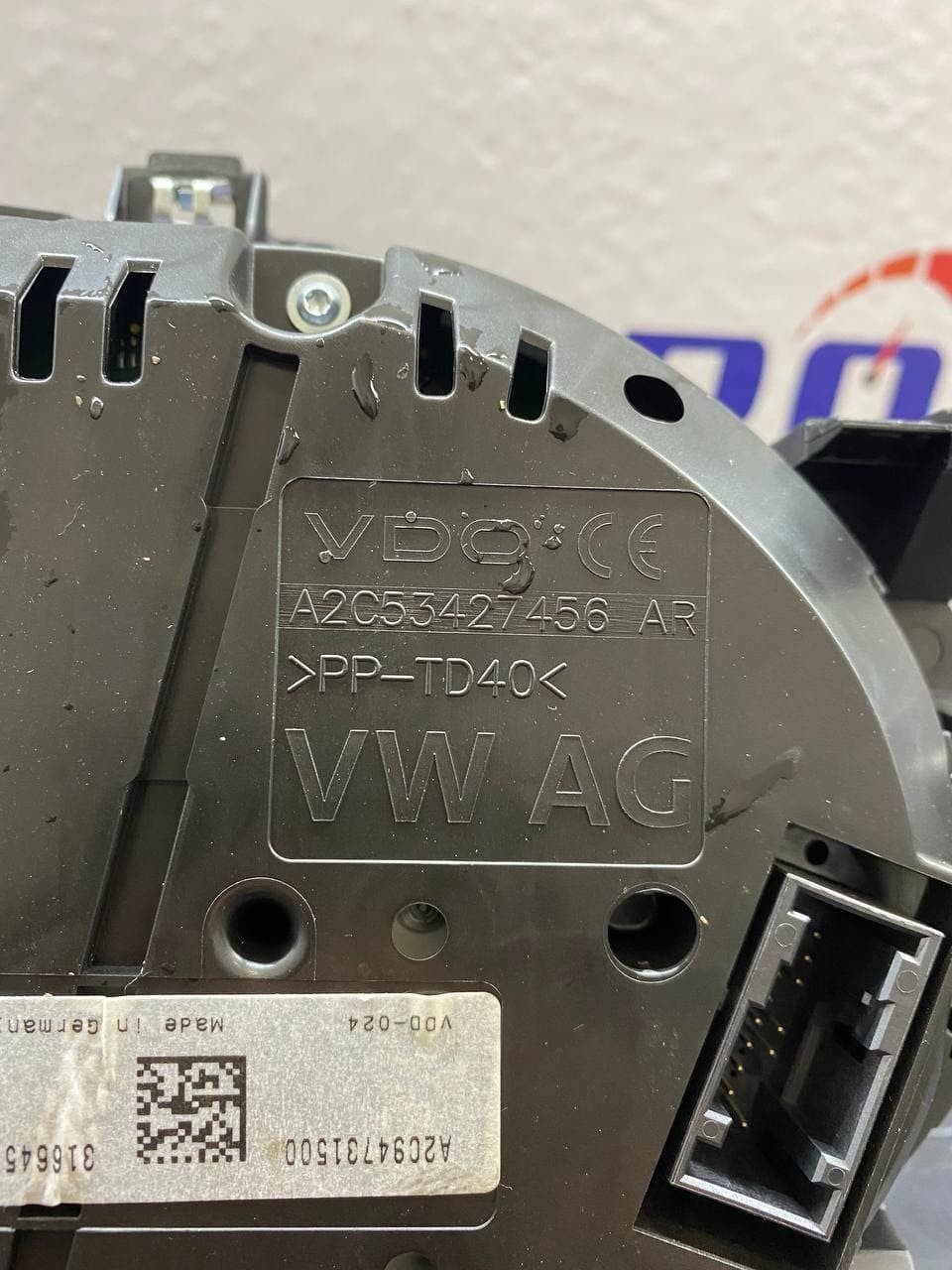 Speedometer Dashboard Instrument Kilometer Counter Volkswagen Golf VII code: A2C53427456AR - F&P CRASH SRLS - Used Parts