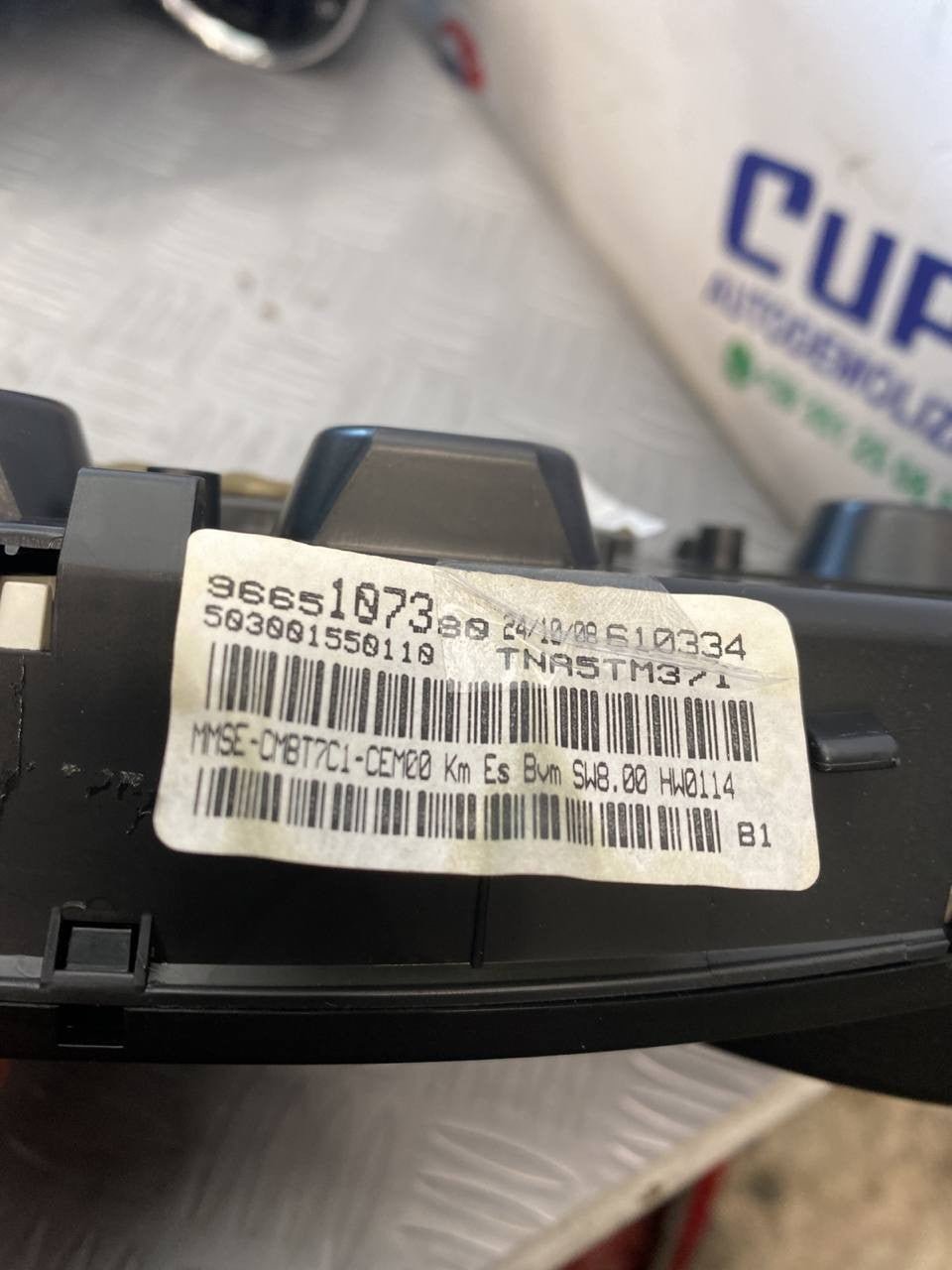 Tachimetro quadro strumenti Peugeot 308 cod:9665107380 - F&P CRASH SRLS - Ricambi Usati